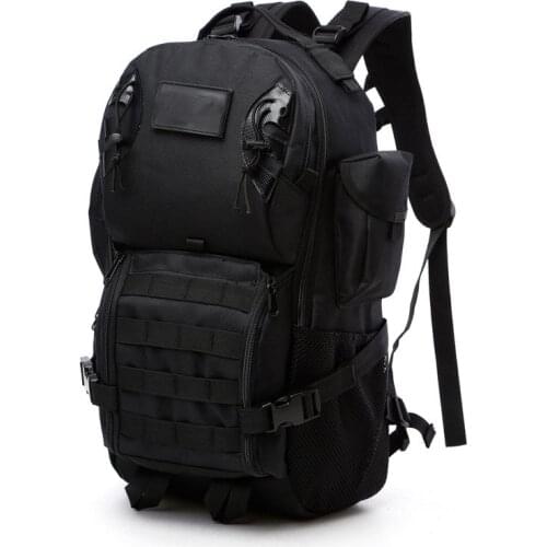 BOWTAC 45L Military Tactical Backpack Camping Hiking Bag Travel Sports Climbing Army Bags Molle Hunting Outdoor Bag Unisex