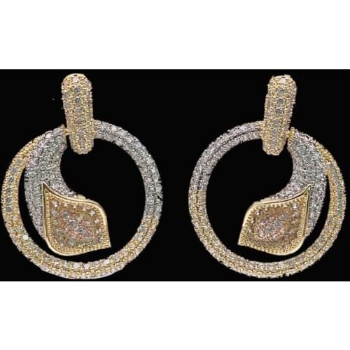 Lanyika Fashion Jewelry Delicate Romantic Classic Calla Lily Earrings Full Micro inlay Micro Plated Banquet Popular Best Gift