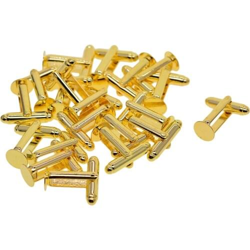 20 Piece Cufflinks Made From Brass Cufflinks Blanks Round Bezel Cabochon