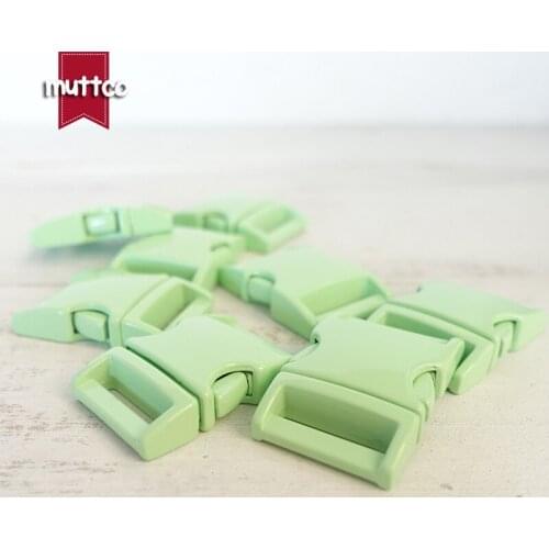 Green metal buckle quick side release buckle for garment bag dog accessories 20mm webbing DIY pet collar supplies CCK-20G