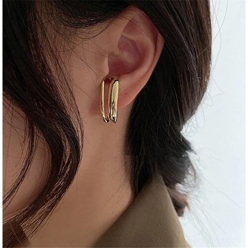 Temperament Clip On Earrings For Women 2020 New Jewelry Personality Metallic Fashion Earings Wholesale