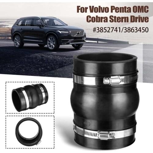 1 Pcs Exhaust Hose Bellows Air Tank Exhaust With Chrome Hoop for Volvo Penta OMC for Cobra Stern Drive #3852741 3863450