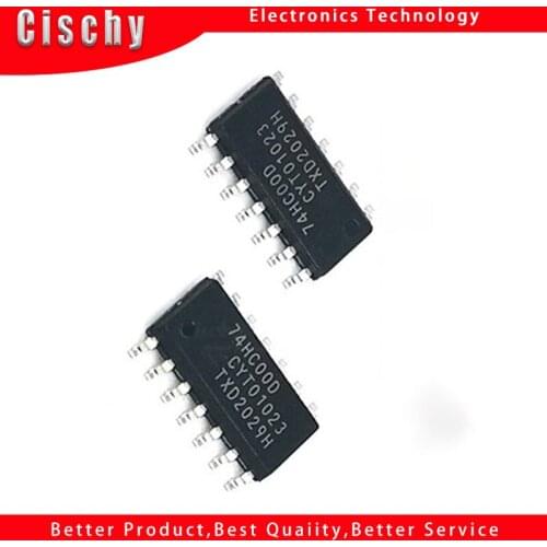 10pcs/lot SN74HC00DR 74HC00D 74HC00 SOP-14