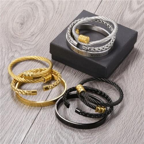 BEHROOCI Metal Bracelets