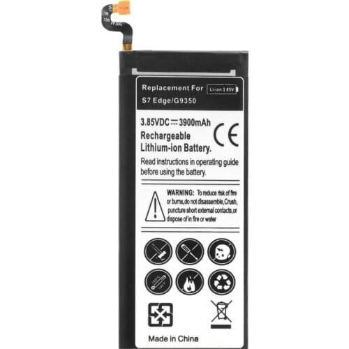 For Samsung Galaxy S7 Edge Lithium Phone Battery EB-BG935ABE 3900mAh For Samsung S7 Edge Battery Replacement G935 G935F G9350