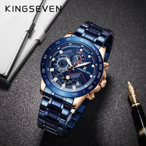 Часы с хронографом KINGSEVEN China At AliExpress