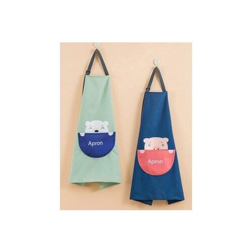 Kitchen cooking apron cute household sleeveless polyester apron men and women baking accessories household cleaning tools
