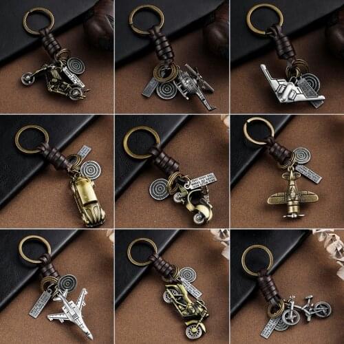 Trendy Car Key Chain Keychains Gifts For Women Men Accessories Keyholder Key-rings Bicycle Fighter Keys Pendant Chains Key Ring
