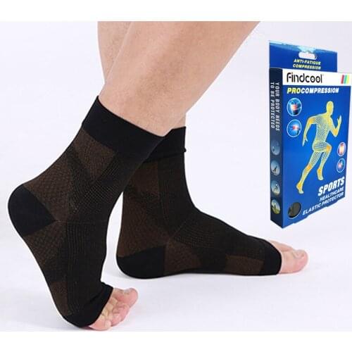 FINDCOOL Plantar Fasciitis Socks for Women Compression Foot Sleeves for Arch Support Increases Cirulation Relieve Pain Eases