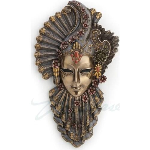 European Charming Flower Mask Decorate Beautiful Figure Wall Hanging Crafts Decoration Decoration Home Wall Ornaments Art R3344