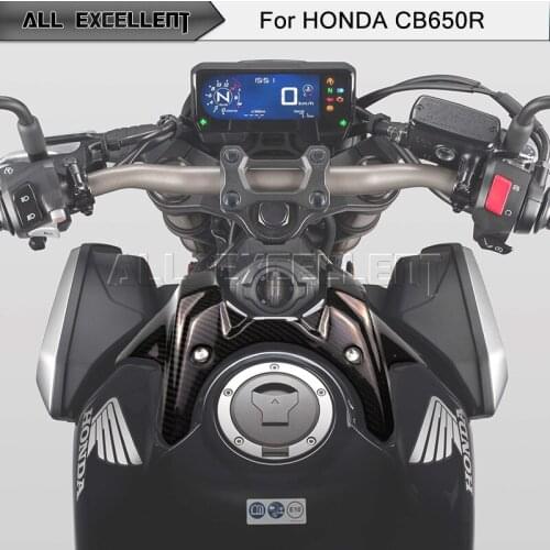 For HONDA CB650R CBR650R 2019 2020 2021 Front Tank Airbox Cover Fuel Gas Housing Protector Accessories Motor Carbon fiber
