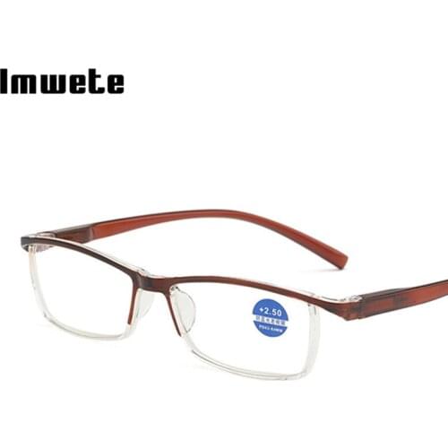 Imwete Resin Hyperopia Glasses Male Spring Legs Ultra Light Reading Eyeglasses Female Blu-ray Eyewear