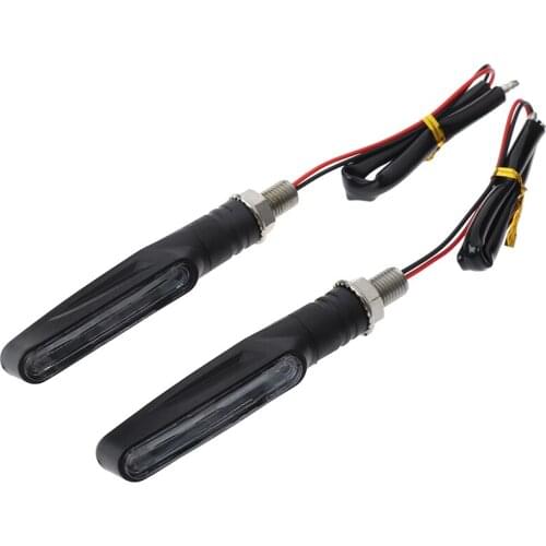 Turn Signals LED Light Motorcycle E24 Flowing Water Blinker Flashing Indicator Bendable Tail Stop Signal Light