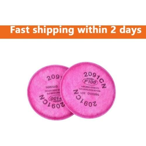 Dustproof 2091/2097 P100 Filter Cotton Anti-Glass Fiber Anti oil PM2.5 Particulate Particles For 3M 6200 6800 7502 Series Mask