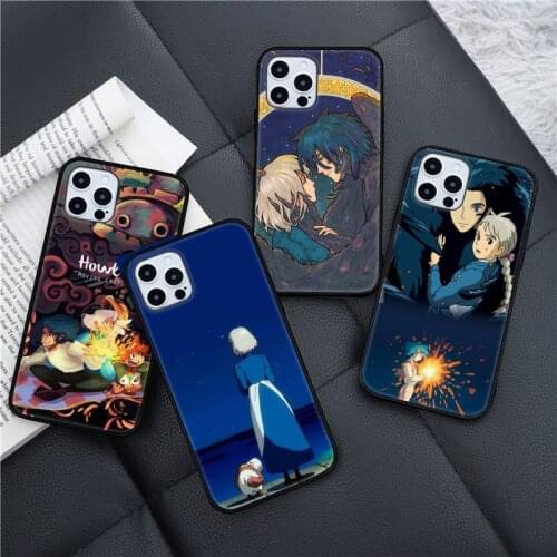 Studio Ghibli Howls Moving Castle Phone Case for iPhone 11 12 pro XS MAX 8 7 6 6S Plus X 5S SE 2020 XR mini