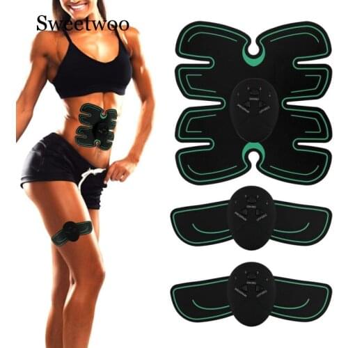 Abdominal Muscle Trainer Electronic Muscle Exerciser Machine Fitness Toner Belly Leg Arm Exercise Toning Gear Workout Equipment