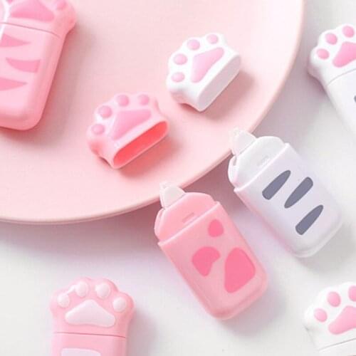 Cat Claw Portable Correction Tape Kawaii White Out Corrector Promotional Gift Stationery Student Prize School Office Supply