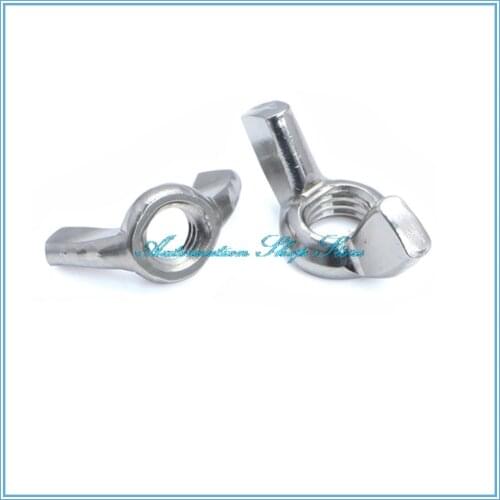 10pcs/lot Metric thread Wing Nut M3 M4 M5 M6 M8 M10 M12 304 Stainless Steel Butterfly Nuts
