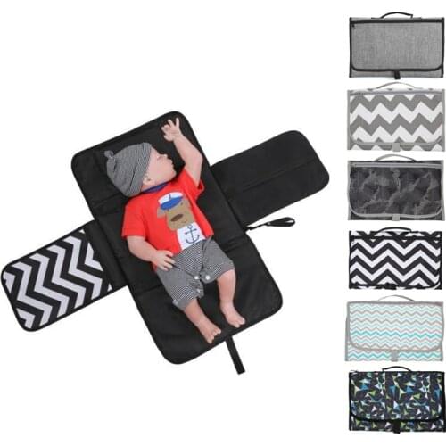 3 in1Baby Diaper Pad Waterproof Portable Diaper Changing Mat Travel Newborns Foldable Waterproof Baby Diaper Changing Mat Cover