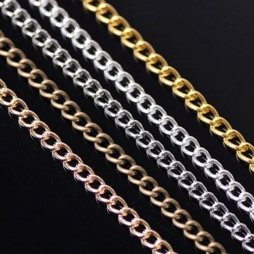 5Meters 1.5mm 2mm 2.8mm Gold Silver Color Iron Metal Extension Necklace Chain For Jewelry Making DIY Crafts Findings Supplies
