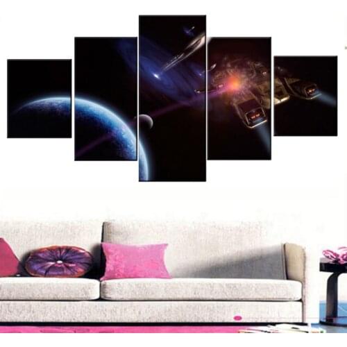 5 Pieces Canvas Prints Aircraft Poster Modern Home Wall Painting Canva Art HD Print Painting Decorative Pictures For Living Room