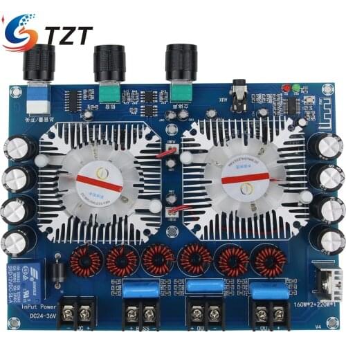 TZT TDA7498E XH-A128 Bluetooth 5.0 Digital Power Amplifier Board 160W*2+220W Stereo 2.1 Channel Amp DC32V I4-013