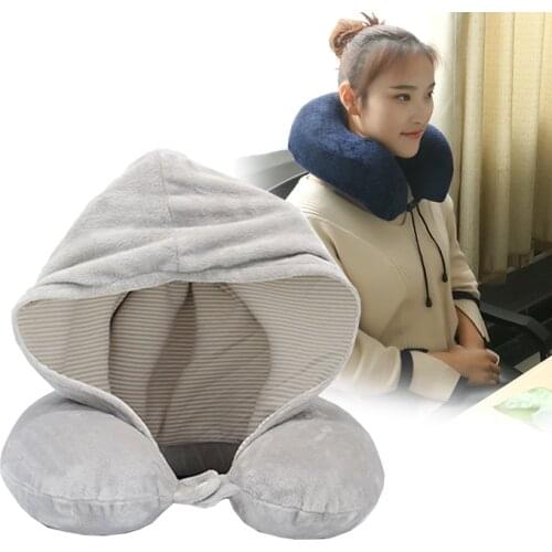 Travel Pillow 100% Pure Memory Foam Travel Neck Pillow, Comfortable & Breathable Cover, Machine Washable, Airplane Travel Kit