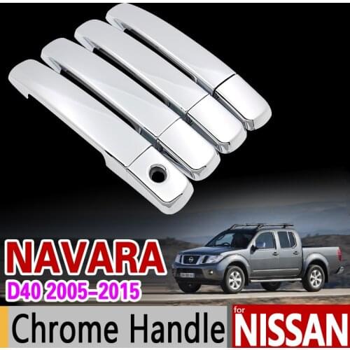 Chrome Handle Cover Trim for Nissan NAVARA D40 Suzuki Equator Frontier Brute 2005 2006 2008 2010 2011 2012 2014 2015 Accessories