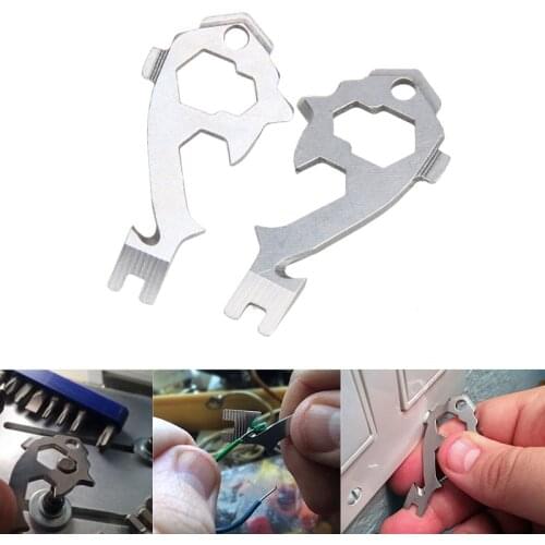 Pocket Key Gear Screwdriver Multi Tool Kit EDC Opener Outdoor Multifunction Cutter Survive Belt Wrench Multipurose Wire Stripper
