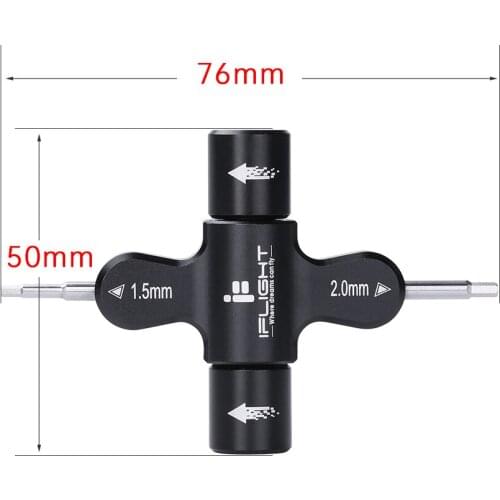 2PCS IFlight M5 Quick Release Socket Ratchet Wrench 1.5mm 2mm Hexagon Screwdriver AIO Quad Tool for FPV Racing Drones Outdoor