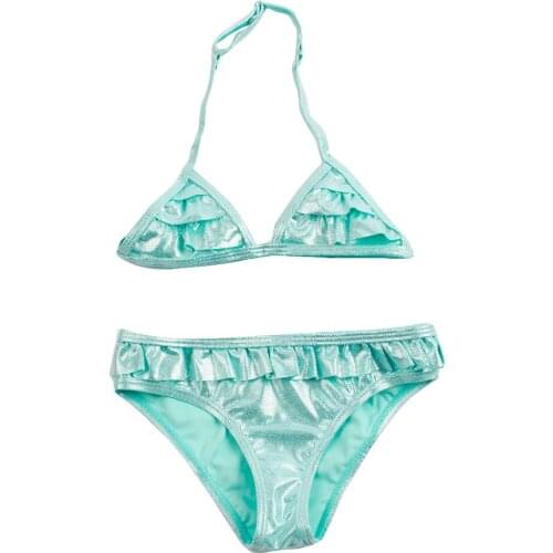 Baby Girls Bikinis Set Solid Beach Wear Children Swimwear Tankini Swimsuit For Girls Kids Bathing Suit Girls maillot de bain