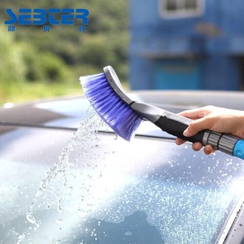 8031 Multifunctional long-handled brush, car cleaning brush, water gun tool, household water spray soft brush