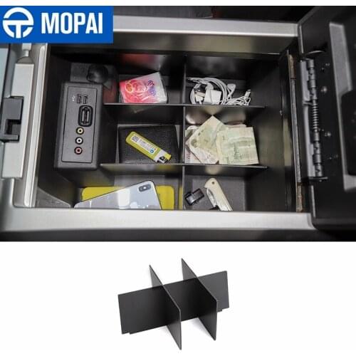 MOPAI Stowing Tidying for Ford F150 Car Armrest Storage Box Partition Organizer Accessories for Ford F150 Raptor 2009-2014