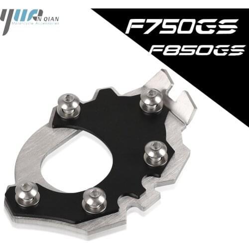 Motorcycle Side Stand Extension Pads Kickstand Protector Enlarger Support Plate FOR BMW F750GS F850GS F 750 850 GS F850 GS 2021