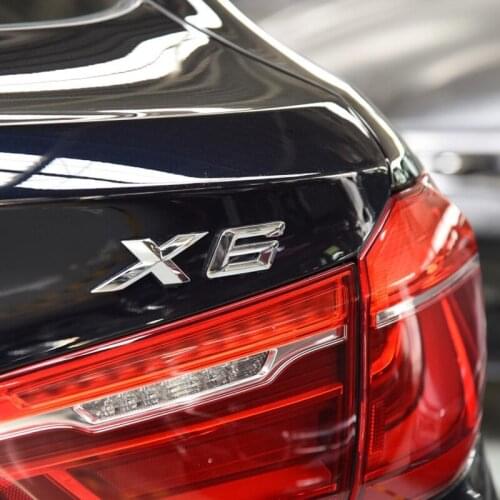 Car Trunk Sticker Logo Decoration Metal Alphanumeric for BMW X1 X3 X4 X5 X6 GT Metal Rear Label Car Sticker