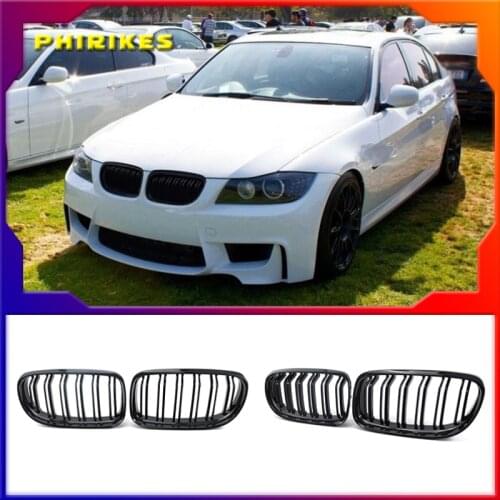 Matte Black Front Sport Kidney Grille Grill For BMW E90 E91 LCT 3-Serise Sedan 2009 2010 2011 2012 2013 Car Racing Grills