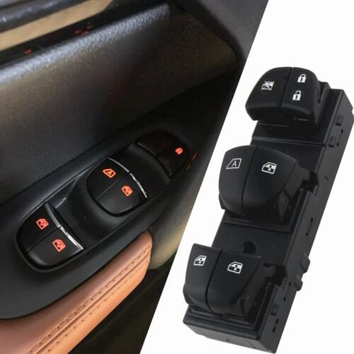 Window lifter switch drivers side For Nissan Qashqai/Altima/Sylphy/Tiida/X-Trail