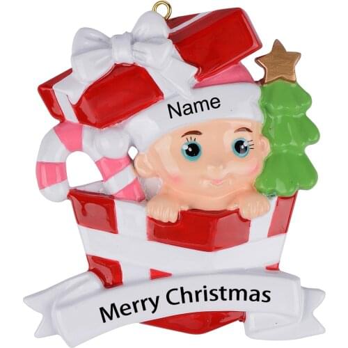 Baby's 1st Christmas Gifts Personalized Christmas Tree Ornaments Kids Children 's Birthday Gift Holiday Party Decoration