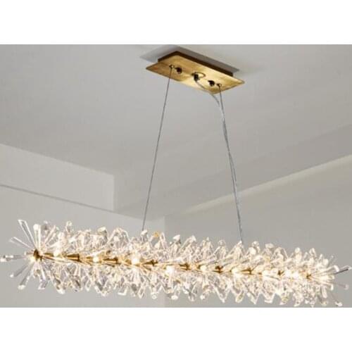 Luxury Modern Chandelier Lighting For Dining Room New Arrival LED Crystal Lamp Kitchen Island Decor Crystal Chandeliers