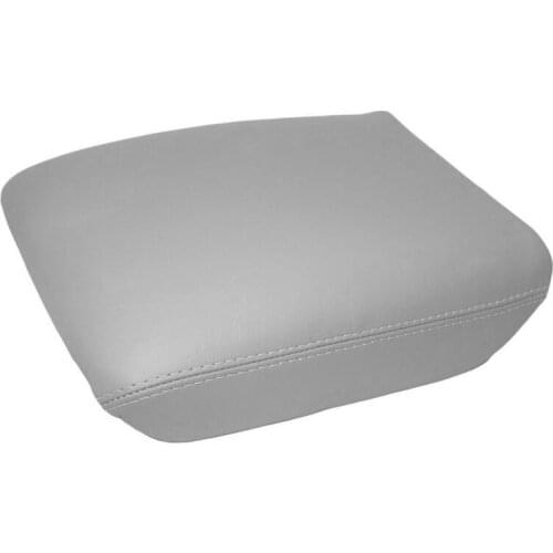 Gray Center Armrest Leather Cover For Honda Pilot 2003 2004 2005 2006 2007 2008 Car Central Armrest Box Skin Cover Sticker Trim