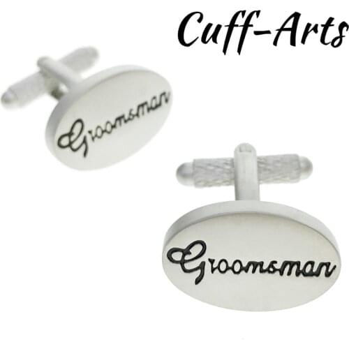 Cufflinks For Mens Oval Wedding Groomsman Cuff Link 2018 Cufflinks by Cuffarts C10102