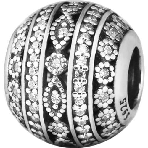 Fits Pandora Bracelet Real 925 Sterling Silver Glittering Shapes Charm Beads for Jewelry Making Women Gift kralen abalorios F605