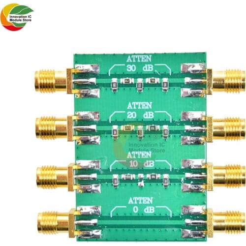 Ziqqucu SMA Double Female Head 23dBm DC 4.0GHz RF Fixed Attenuator 0dB 10dB 20dB 30dB 200mW Module Board