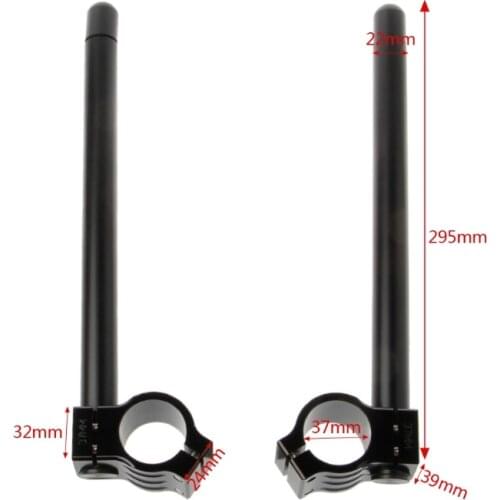 1 Pair Universal 37mm Motorcycle Clip on Ons Fork Riser Regular Handlebar
