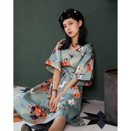 2021 women princess kawaii dress girls kimono sexy cosplay costumes cute loli sweet vestido elegant party dress kimono vestido