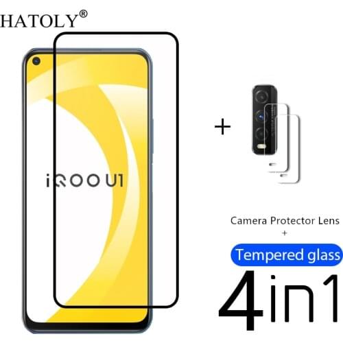 4in1 Protective Glass For Vivo iQOO U1 Tempered Glass iQOO U1 Screen Protector For Phone Film Vivo iQOO U3X U1 Z1Neo 5 7 8 Pro