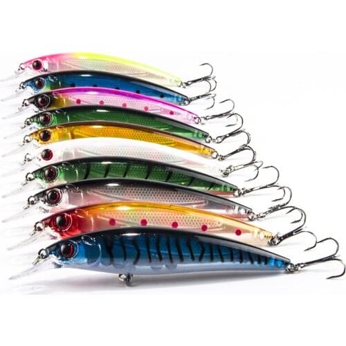 8pcs/lot 3D Bionic Lure Bait Long-range Floating Water Lure Seawater Fishing Bait Lake Fishing Dedicated