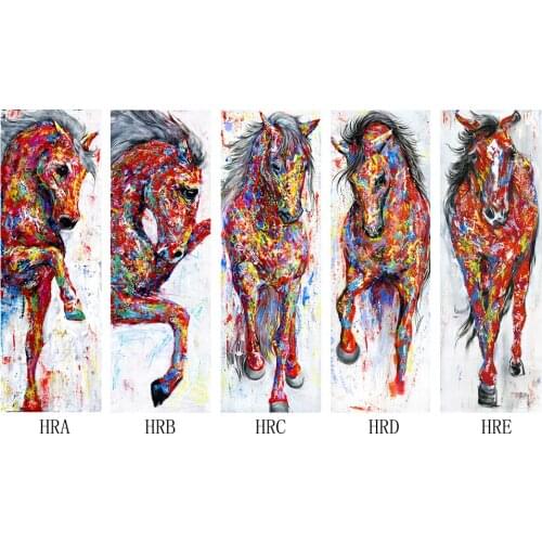 AHPAINTING Canvas Painting Wall Art Poster Animal Print The Running Horse Picture Living Room Home Decor No Frame