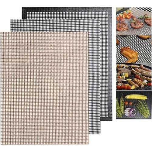 Non-Stick Barbecue Mat Outdoor Camping Grill Mat Heart Resistant Food Grade Reusable Bbq Tools Party Acccessories Baking Net