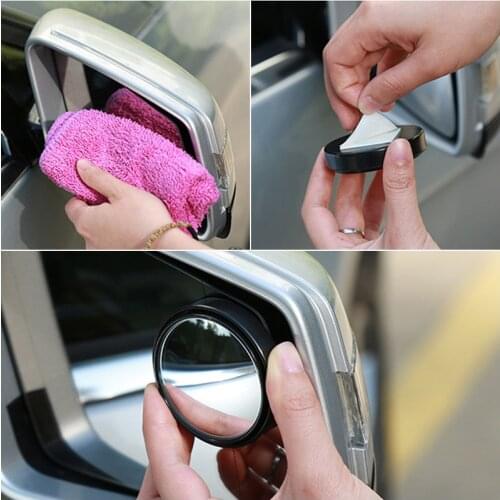 Car Round Side Blindspot Rearview Parking Mirror For Lada Granta Vaz Kalina Priora Niva Samara 2110 Largus 2109 2107 2106 4x4
